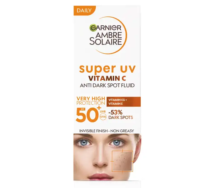 Garnier Ambre Solaire Super UV Vitamin C SPF50+ Fluid do opalania