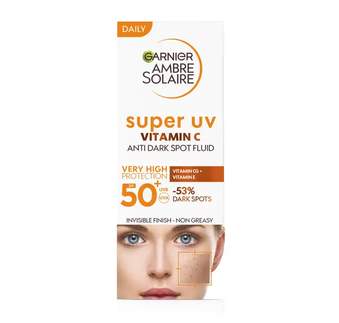 Garnier Ambre Solaire Super UV Vitamin C SPF50+ Fluid do opalania